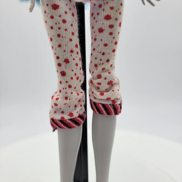 Monster High Doll Ghoulia Yelps 10.5" Tall Blue Red Dead Tired Accessories - Picture 10 of 12